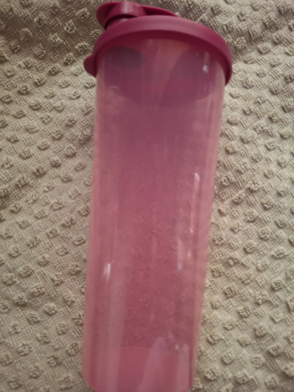 Tupperware Metallic Glittery Pink Travel Tumbler & Pink Shaker Set
